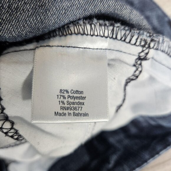 St Johns Bay Jeans Womens 16P Blue Straight Leg Stretch Denim Pants Casual - Picture 8 of 13